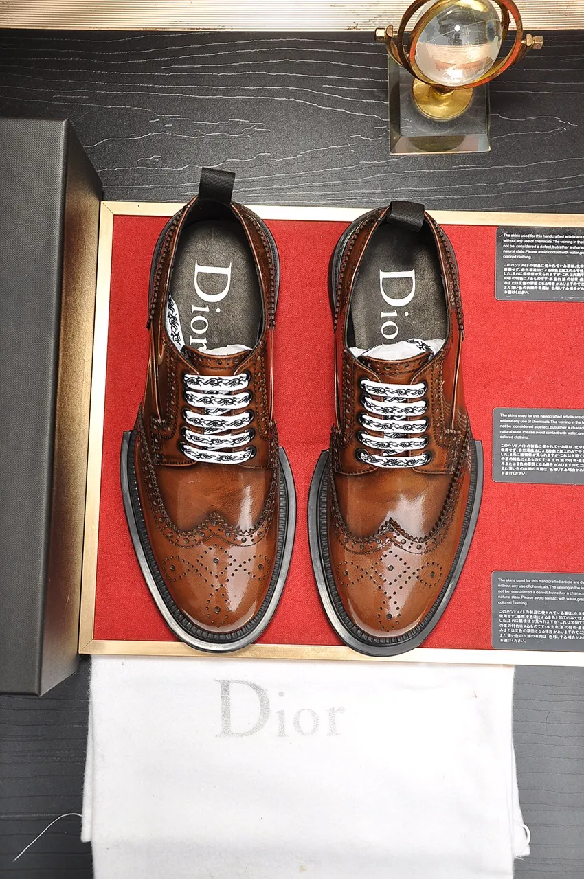 Men's shoes 💰700💶 [Dior] high-end goods Niuli original order quality Dior —🆘.Dior original order purchasing, high-end leather shoes, fabric: imported from Italy open-edge beaded cowhide ➕ water-dyed cowhide/cowhide lining ➕ special original outsole, fine workmanship, real-life shooting 🎬 size: 38-45 (customized at 45)